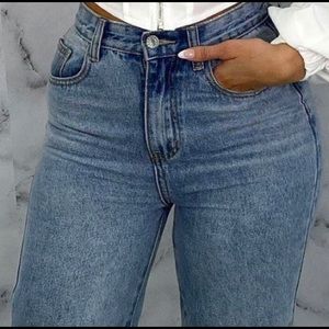 Medium Wash Denim Mom Jeans